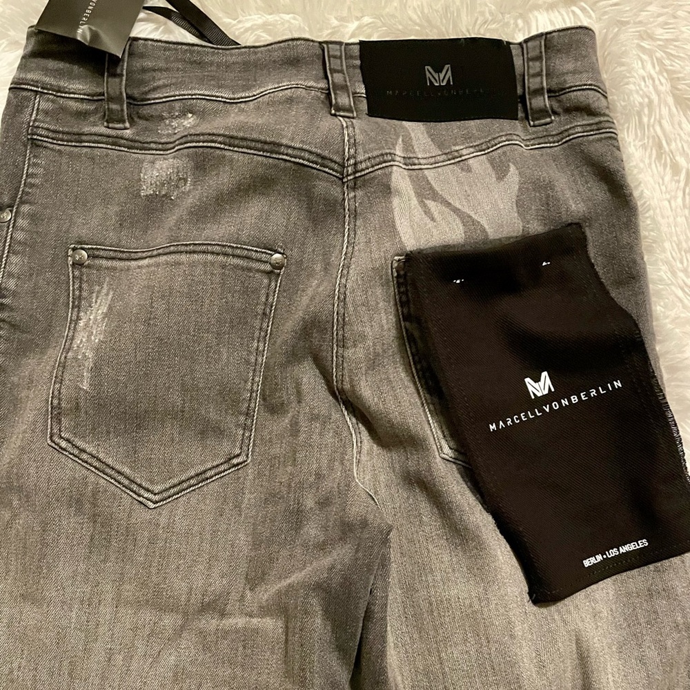 Marcell Von Berlin Skinny Distressed Jeans - Picture 6 of 13